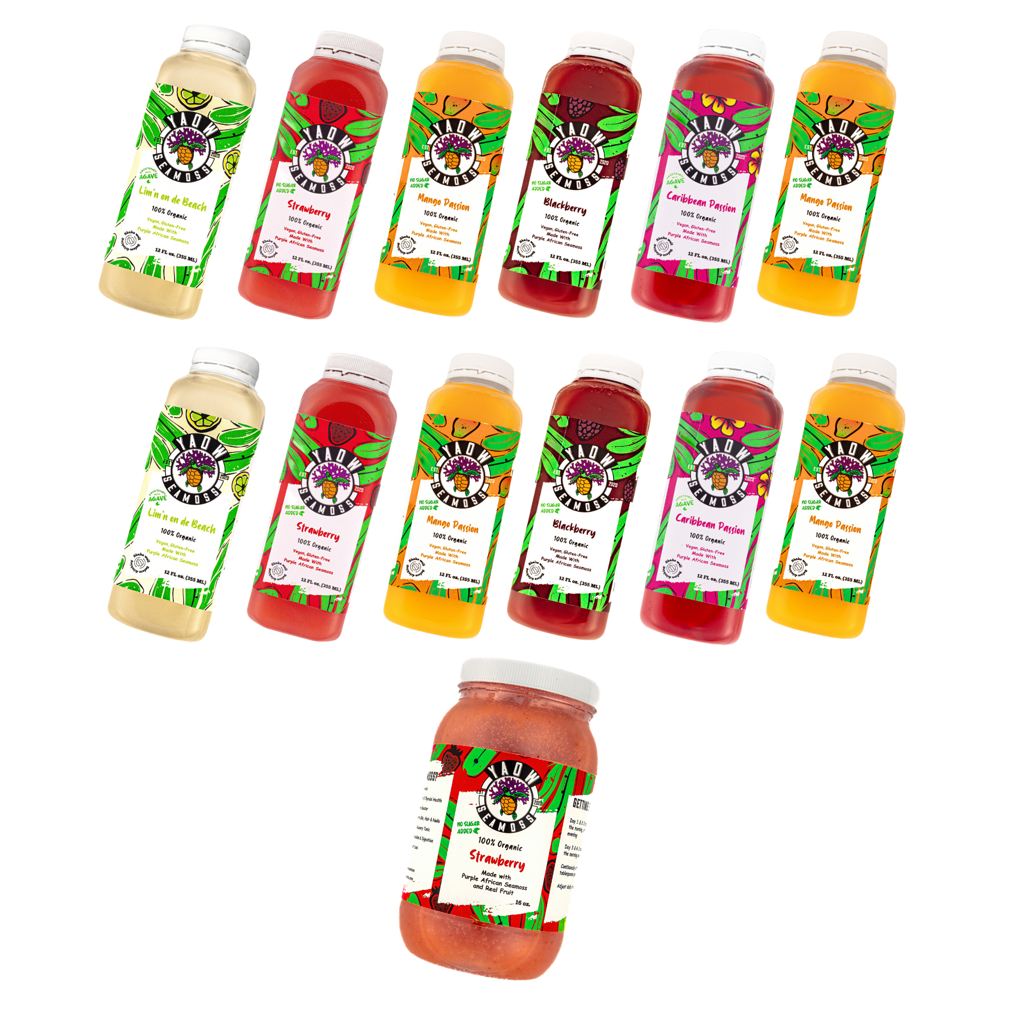 Yaow Seamoss drink and gel subscription pack